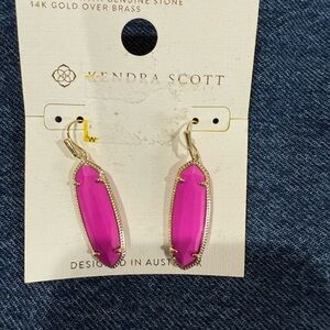 Kendra Scott Pink Drop Earrings